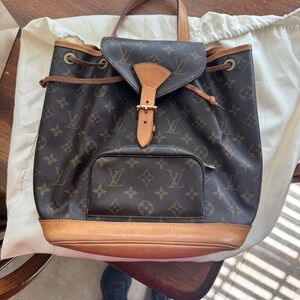 Louis Vuitton Signature Backpack - Black and Brown